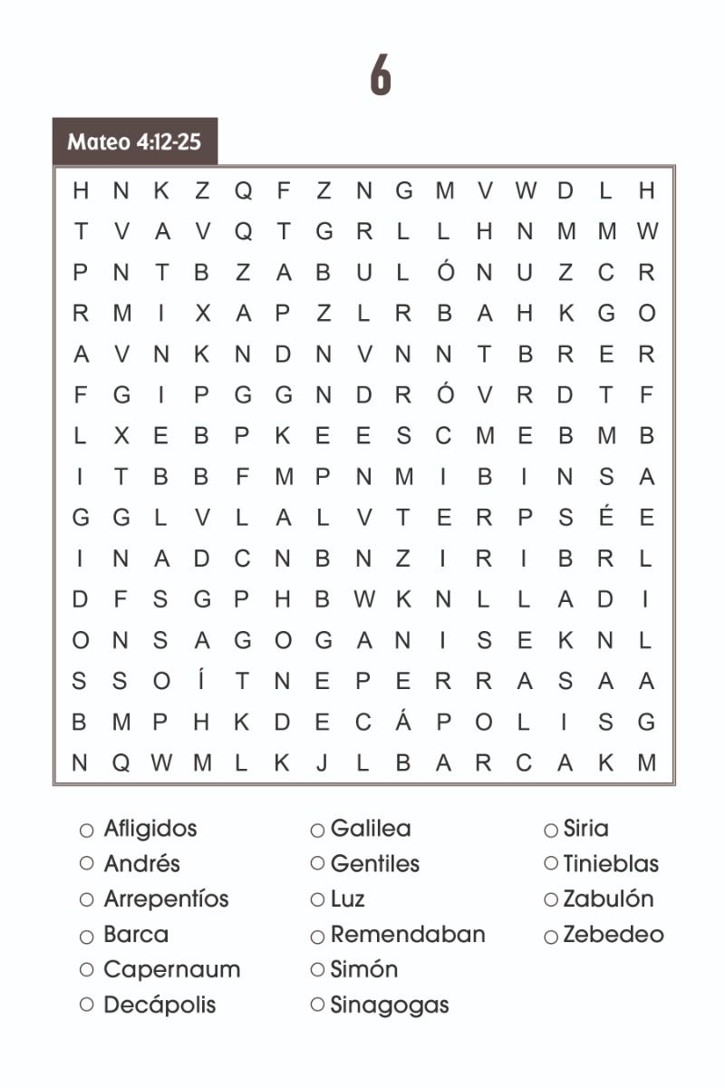 Cargue la imagen en el visor de la galería, Sopa de letras de la Biblia, Letra Grande, Libro 1
