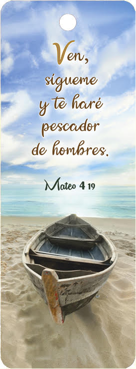 Separador de libros 3D unisex Mateo 4:19 (bilingüe)